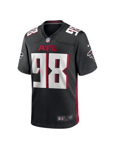 Mens Atlanta Falcons Timmy Horne Black Game Player Jersey