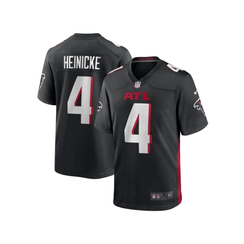 Mens Atlanta Falcons Taylor Heinicke Black Game Player Jersey