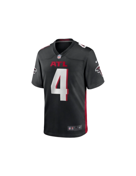 Mens Atlanta Falcons Taylor Heinicke Black Game Player Jersey