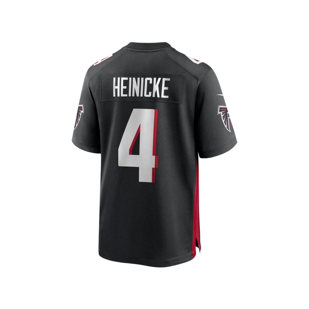 Mens Atlanta Falcons Taylor Heinicke Black Game Player Jersey