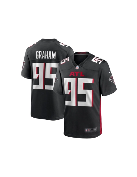 Mens Atlanta Falcons TaQuon Graham Black Game Jersey