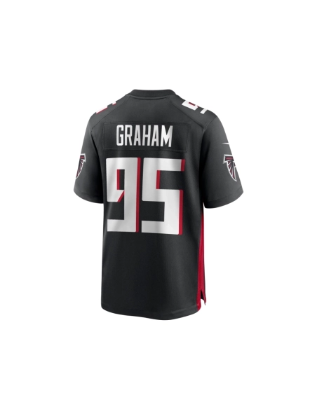 Mens Atlanta Falcons TaQuon Graham Black Game Jersey