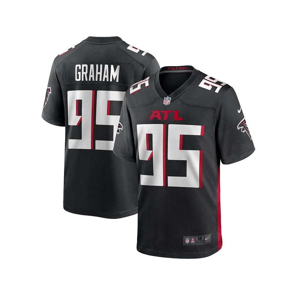 Mens Atlanta Falcons TaQuon Graham Black Game Jersey