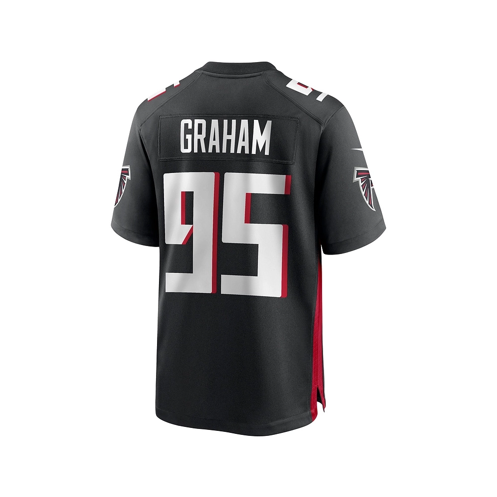 Mens Atlanta Falcons TaQuon Graham Black Game Jersey