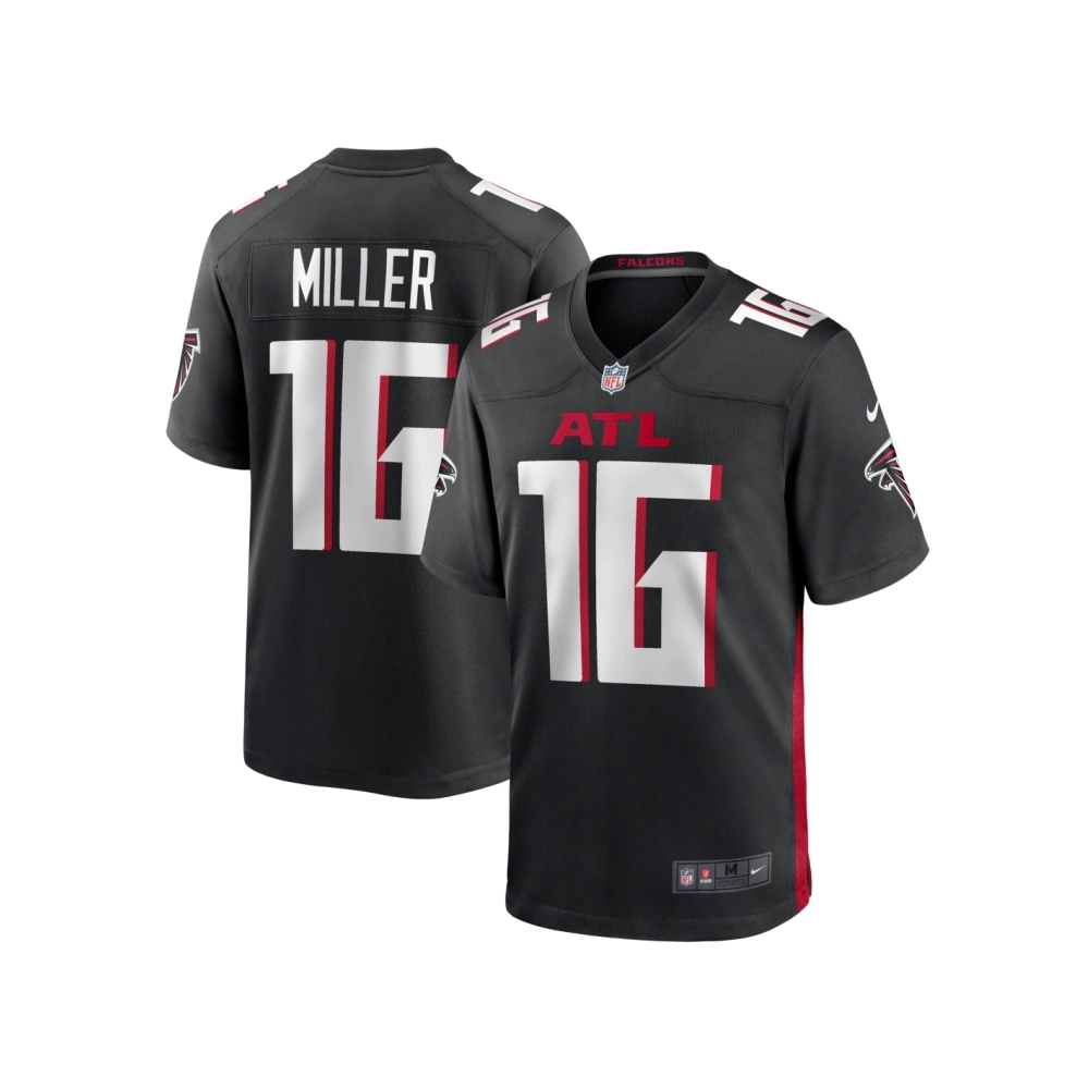 Mens Atlanta Falcons Scotty Miller Black Game Player Jersey