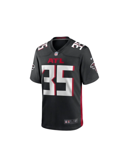 Mens Atlanta Falcons Natrone Brooks Black Team Game Jersey