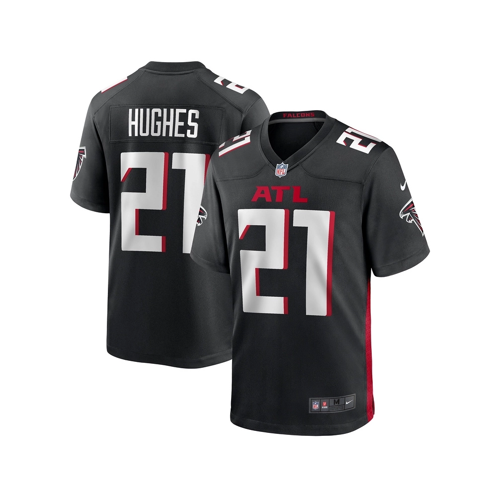Mens Atlanta Falcons Mike Hughes Black Game Player Jersey