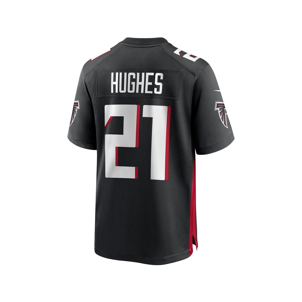 Mens Atlanta Falcons Mike Hughes Black Game Player Jersey