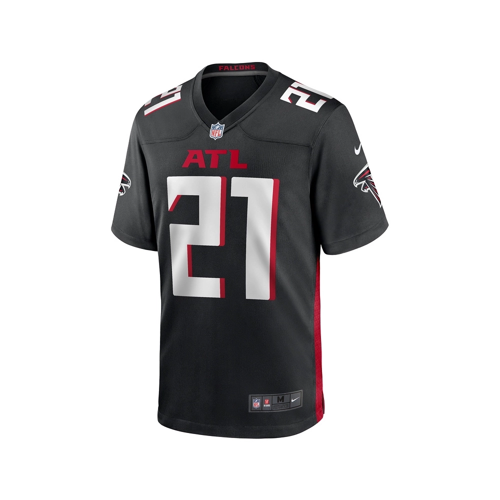 Mens Atlanta Falcons Mike Hughes Black Game Player Jersey