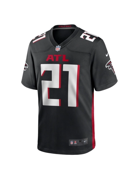 Mens Atlanta Falcons Mike Hughes Black Game Player Jersey