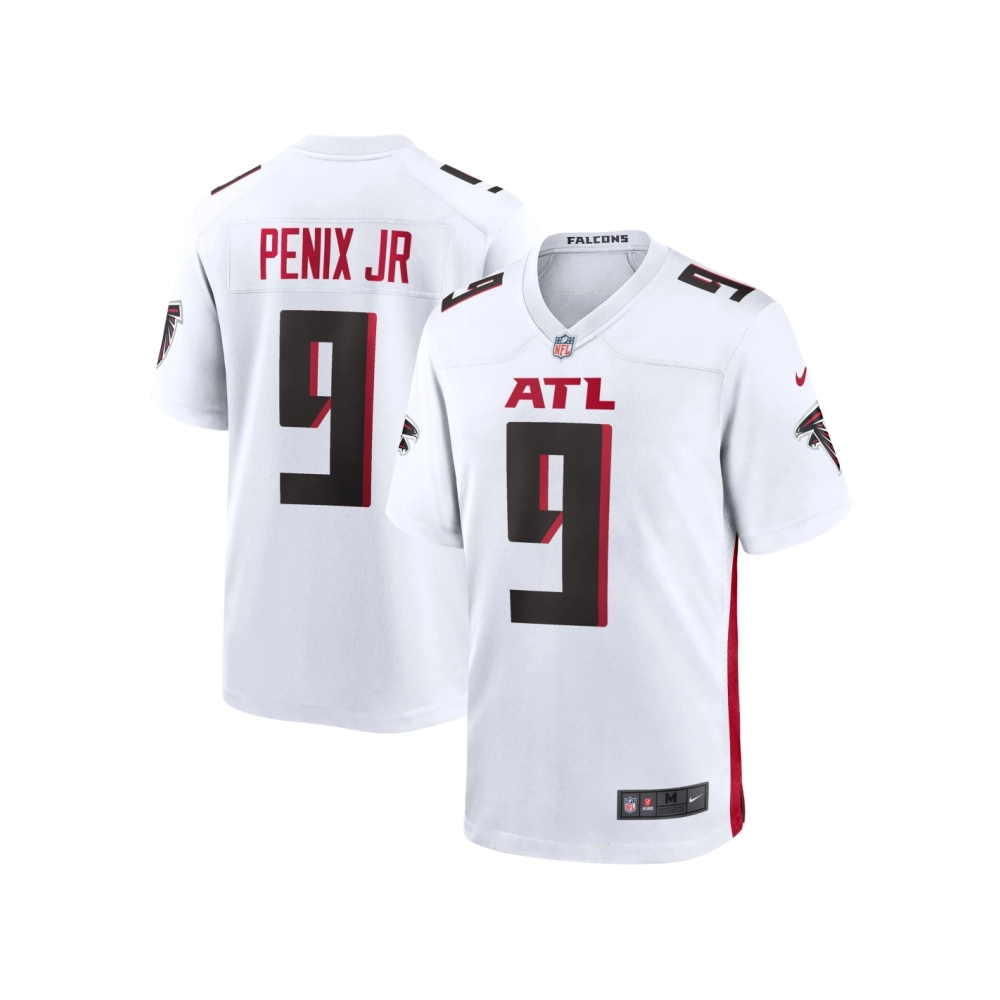 Mens Atlanta Falcons Michael Penix Jr. White Game Jersey