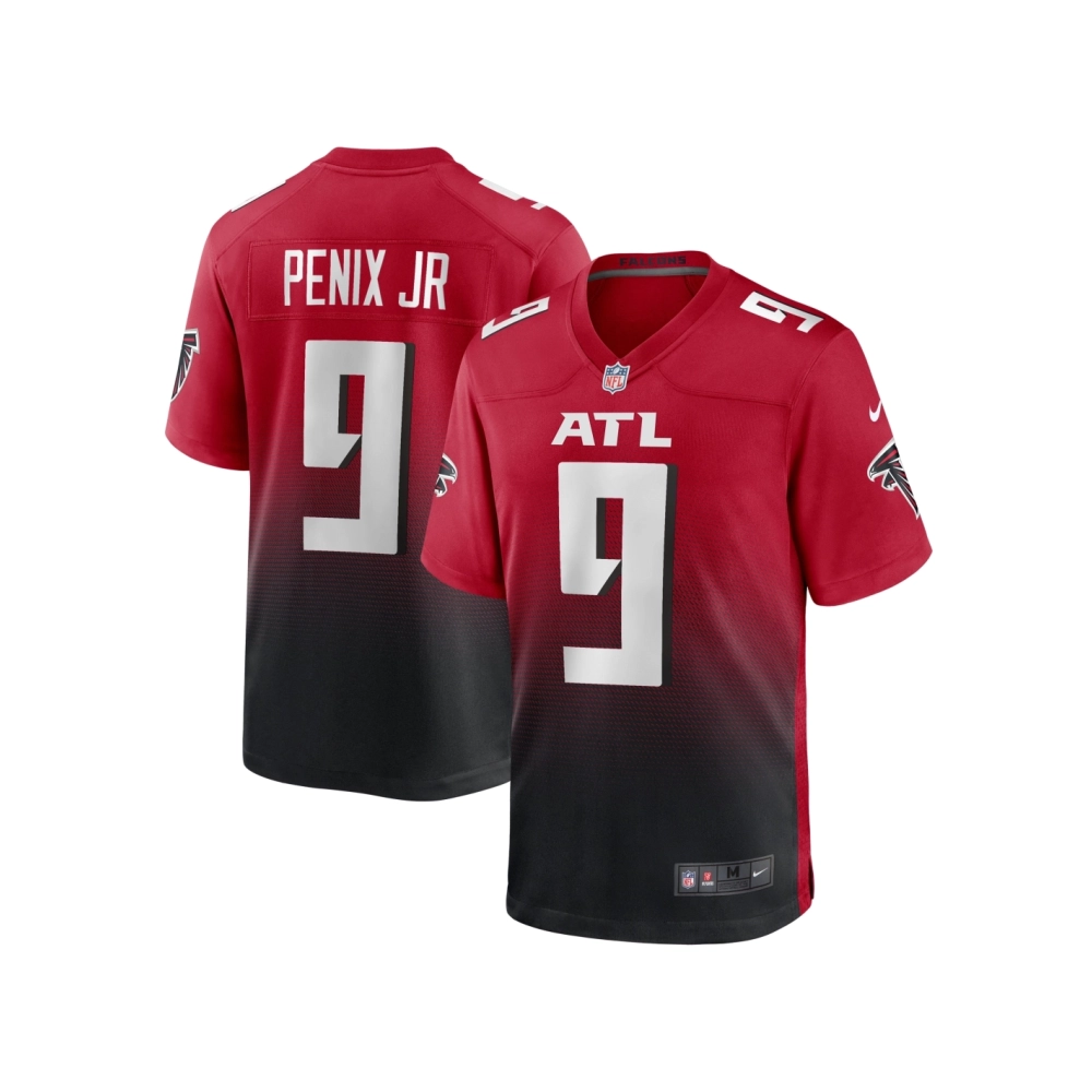 Mens Atlanta Falcons Michael Penix Jr. Red Alternate Game Jersey