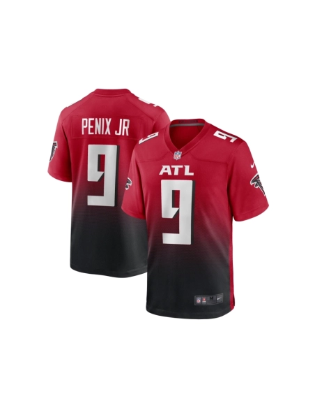 Mens Atlanta Falcons Michael Penix Jr. Red Alternate Game Jersey