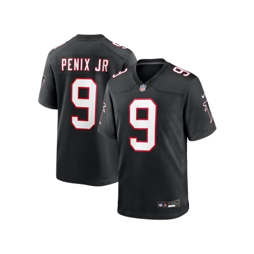 Mens Atlanta Falcons Michael Penix Jr. Black Throwback Game Jersey