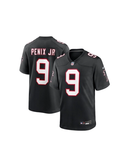 Mens Atlanta Falcons Michael Penix Jr. Black Throwback Game Jersey