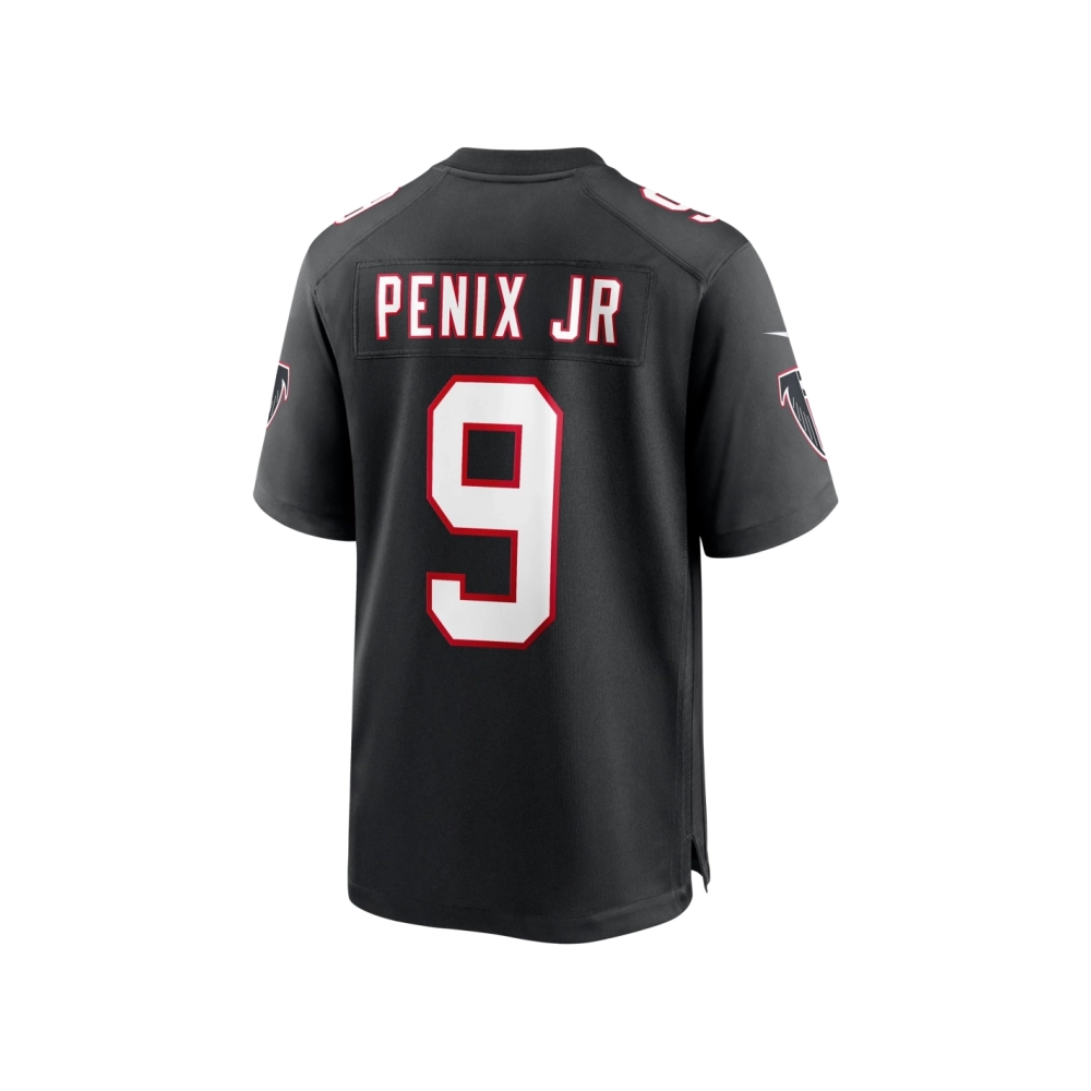 Mens Atlanta Falcons Michael Penix Jr. Black Throwback Game Jersey