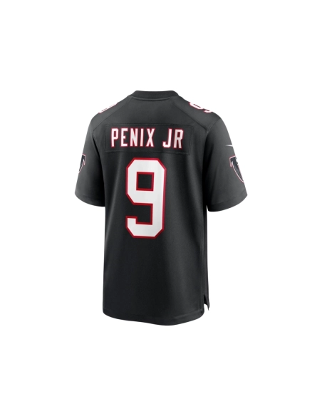 Mens Atlanta Falcons Michael Penix Jr. Black Throwback Game Jersey