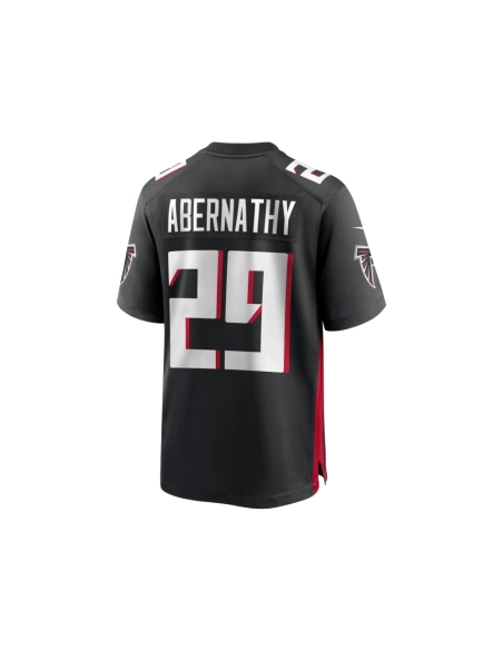 Mens Atlanta Falcons Micah Abernathy Black Team Game Jersey