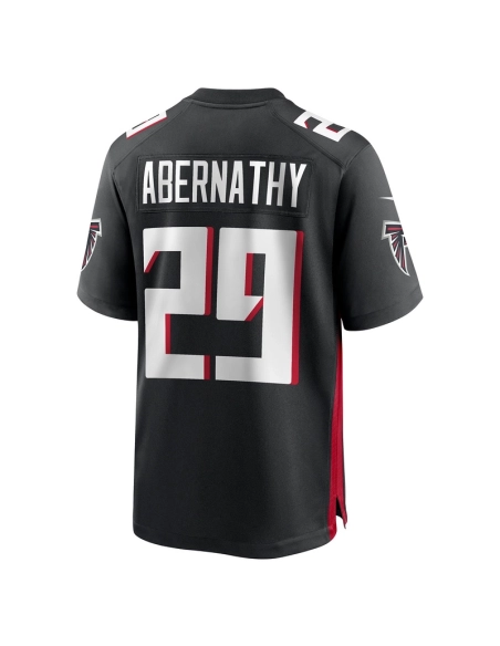 Mens Atlanta Falcons Micah Abernathy Black Team Game Jersey