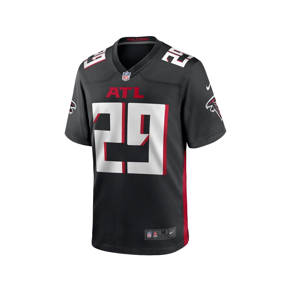 Mens Atlanta Falcons Micah Abernathy Black Team Game Jersey