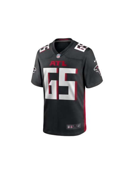 Mens Atlanta Falcons Matthew Bergeron Black Team Game Jersey