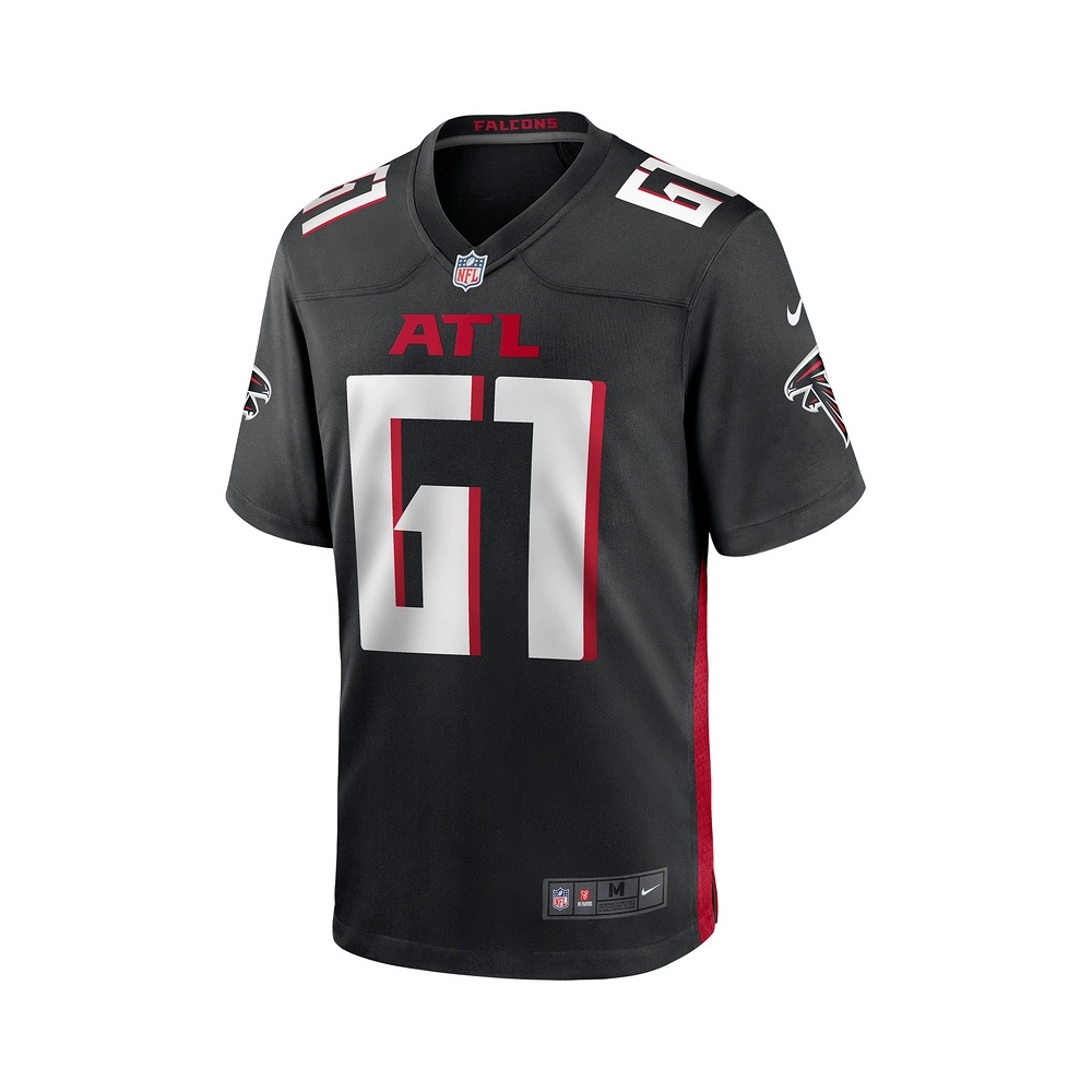 Mens Atlanta Falcons Matt Hennessy Black Player Game Jersey