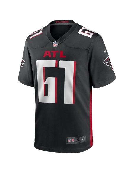 Mens Atlanta Falcons Matt Hennessy Black Player Game Jersey