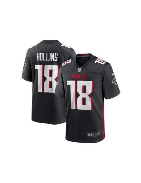Mens Atlanta Falcons Mack Hollins Black Game Player Jersey