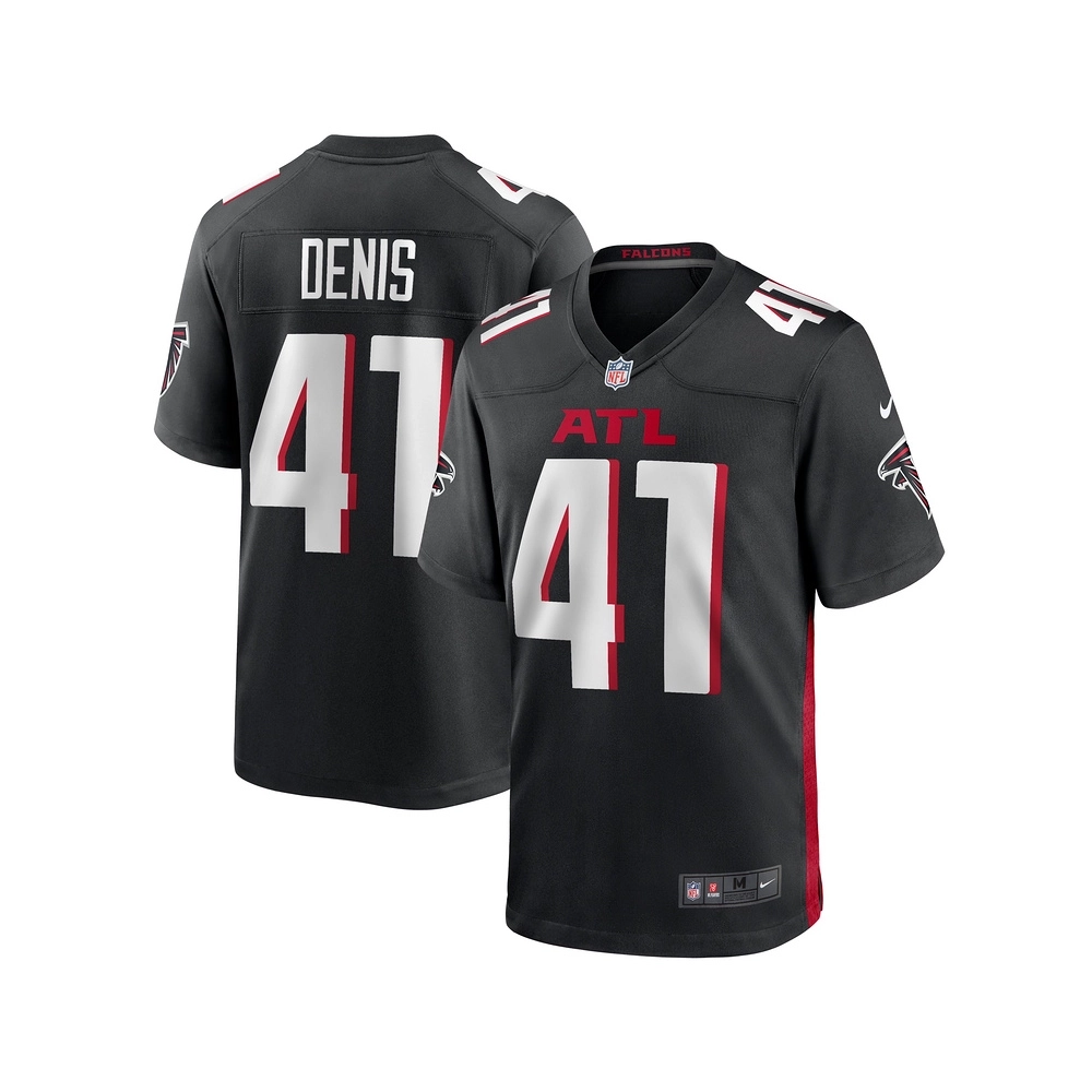 Mens Atlanta Falcons Lukas Denis Black Game Jersey