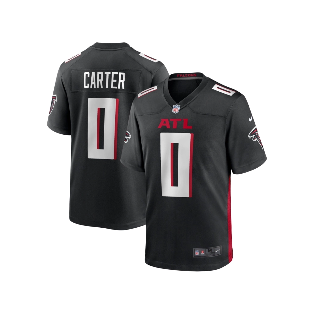 Mens Atlanta Falcons Lorenzo Carter Black Game Player Jersey