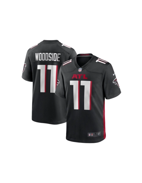 Mens Atlanta Falcons Logan Woodside Black Team Game Jersey