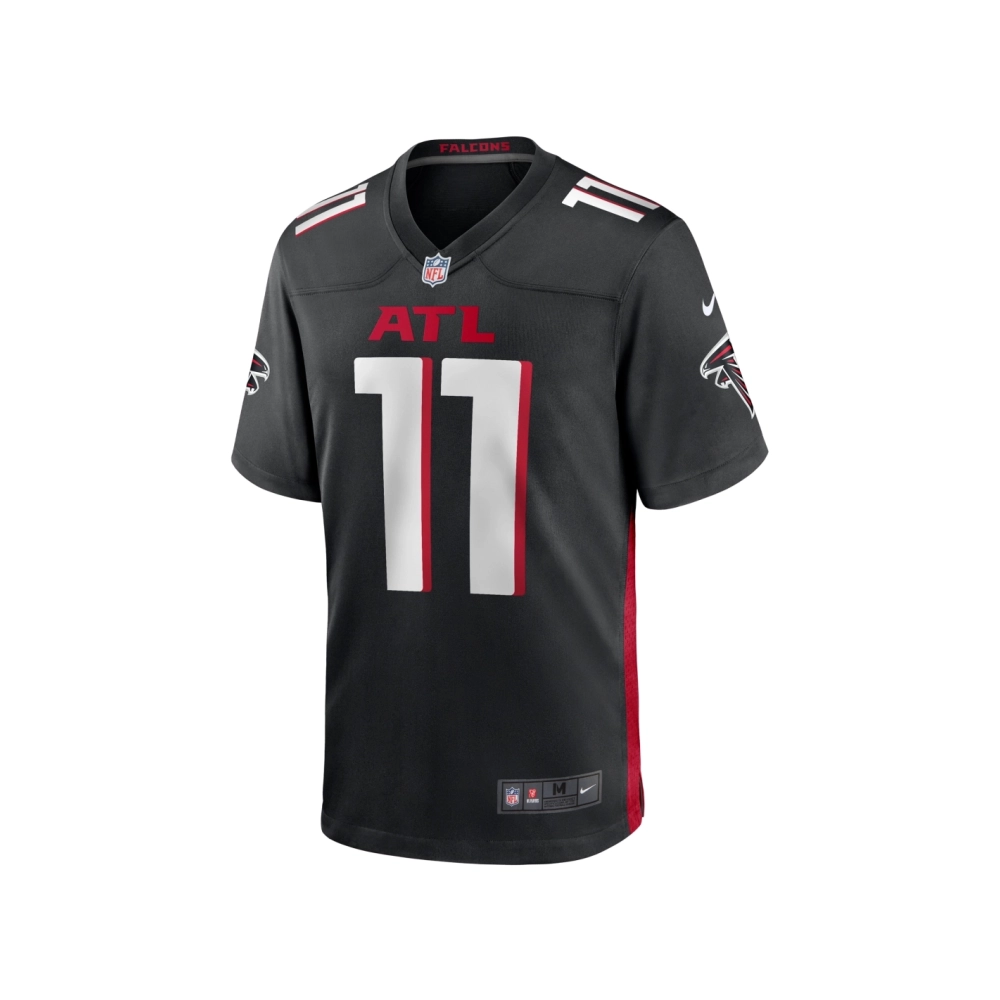 Mens Atlanta Falcons Logan Woodside Black Team Game Jersey