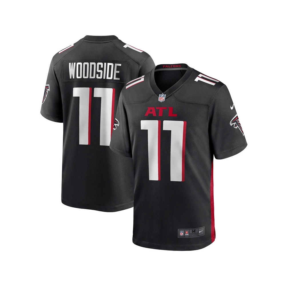 Mens Atlanta Falcons Logan Woodside Black Team Game Jersey