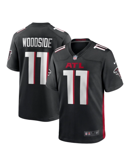 Mens Atlanta Falcons Logan Woodside Black Team Game Jersey