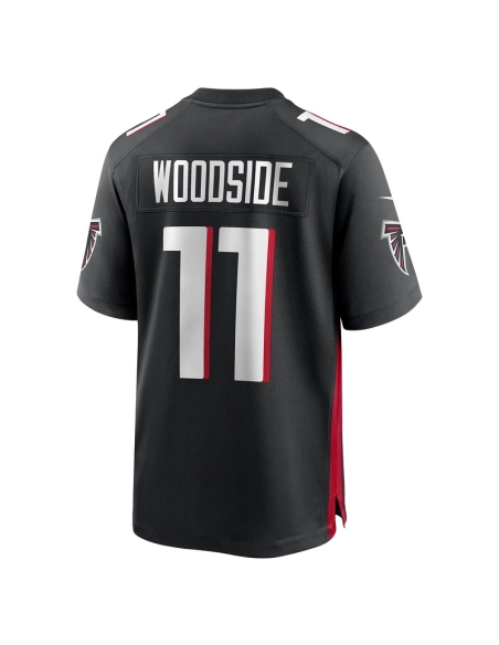 Mens Atlanta Falcons Logan Woodside Black Team Game Jersey