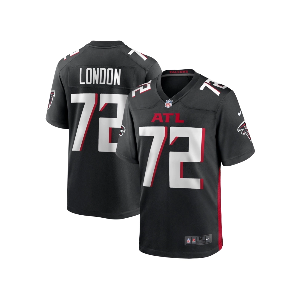 Mens Atlanta Falcons LaCale London Black Game Jersey