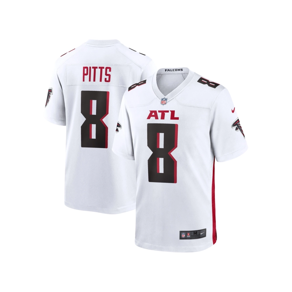Mens Atlanta Falcons Kyle Pitts White Game Player Jersey