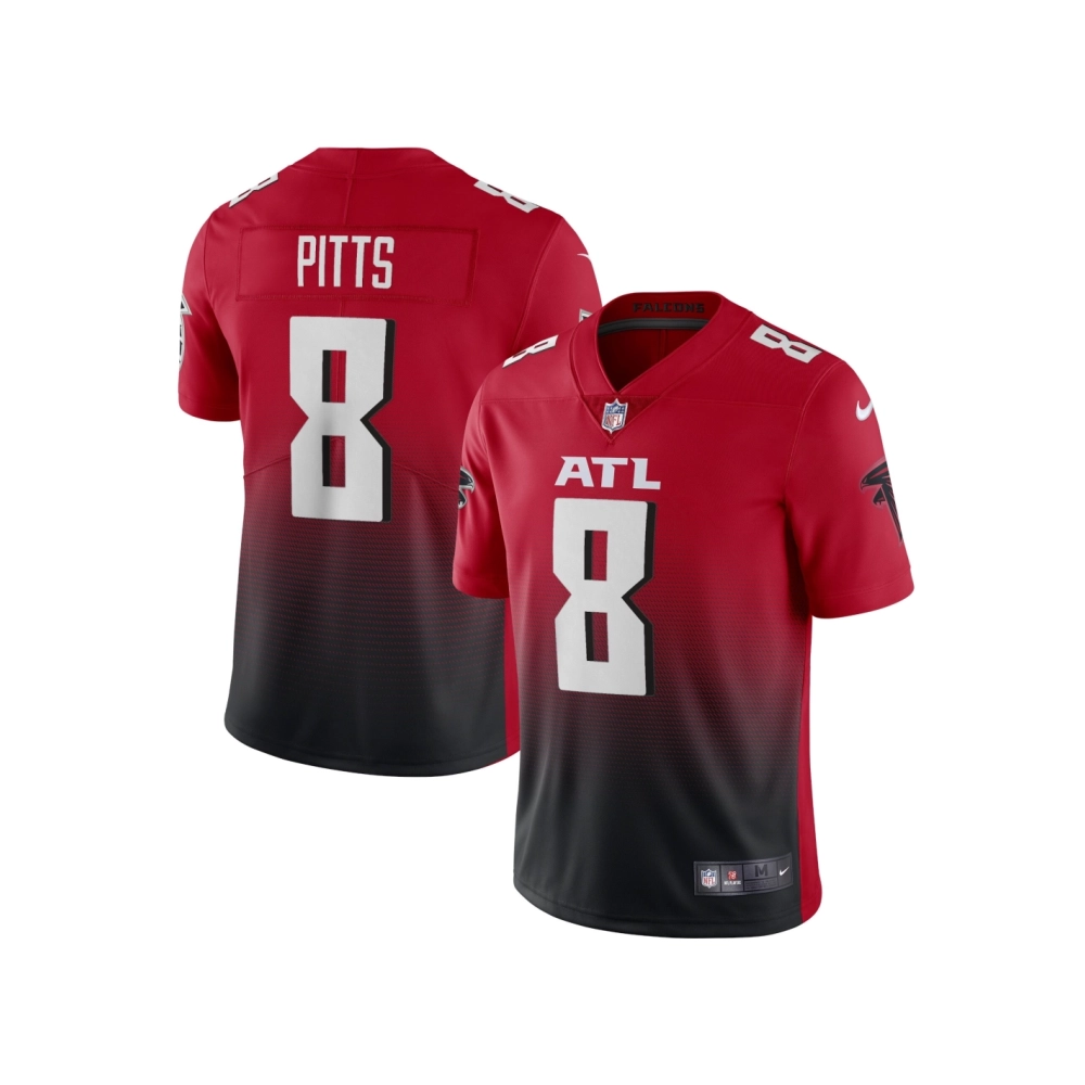 Mens Atlanta Falcons Kyle Pitts Red Alternate 2 Vapor Limited Jersey