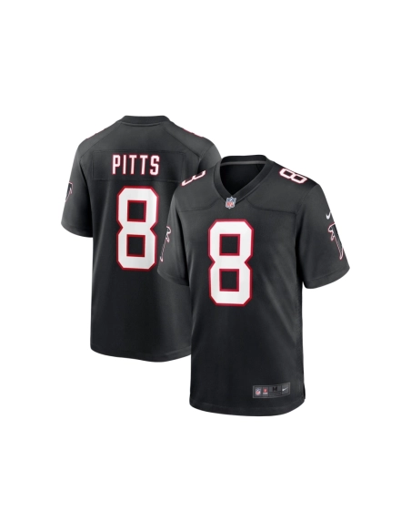 Mens Atlanta Falcons Kyle Pitts Black Player Game Jersey
