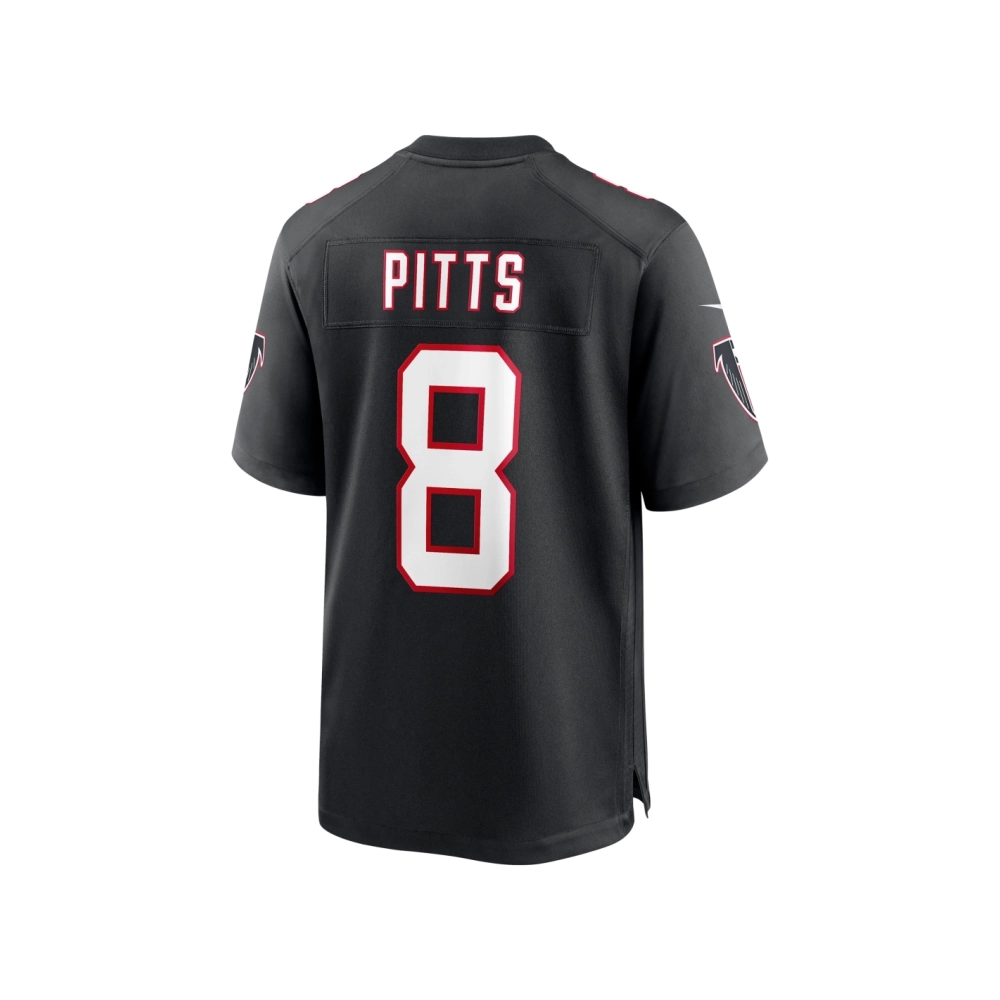 Mens Atlanta Falcons Kyle Pitts Black Player Game Jersey