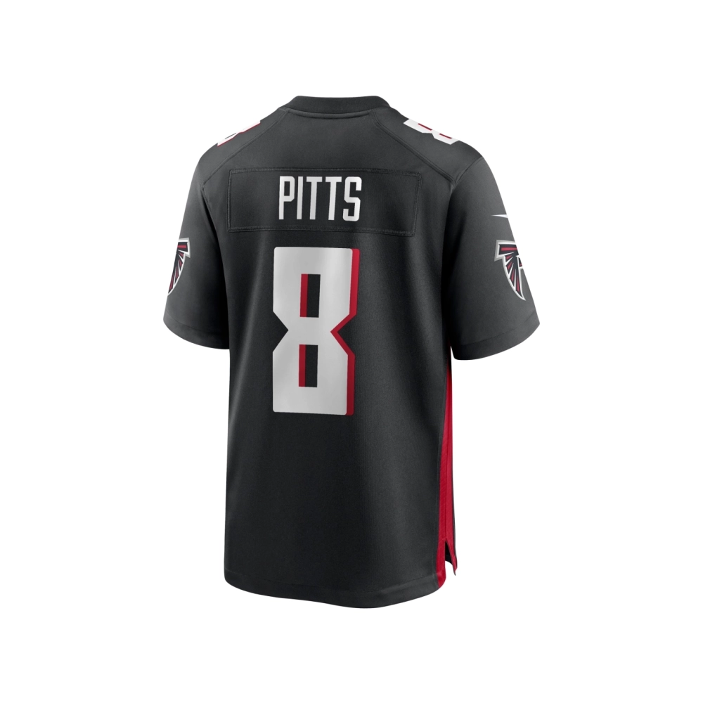 Mens Atlanta Falcons Kyle Pitts Black Game Jersey