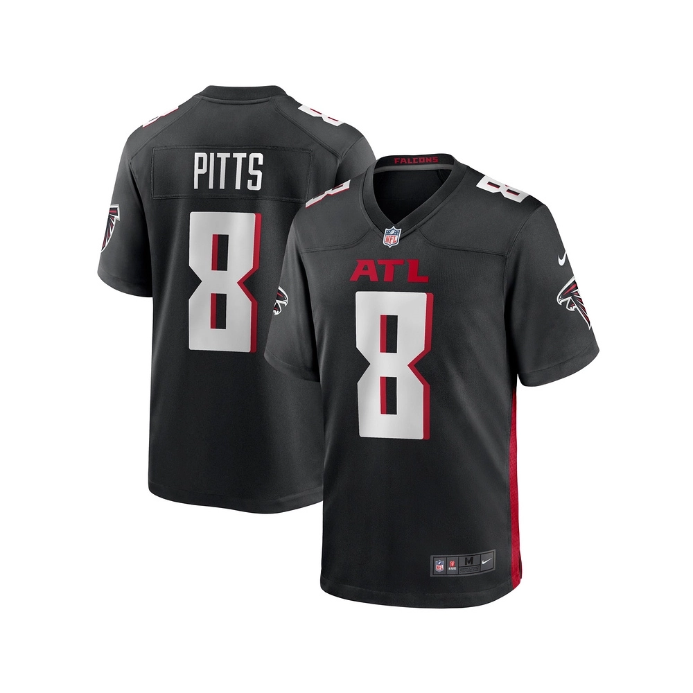 Mens Atlanta Falcons Kyle Pitts Black Game Jersey