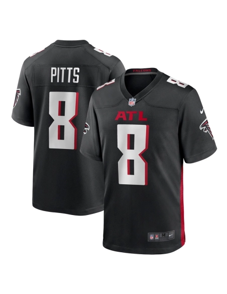 Mens Atlanta Falcons Kyle Pitts Black Game Jersey