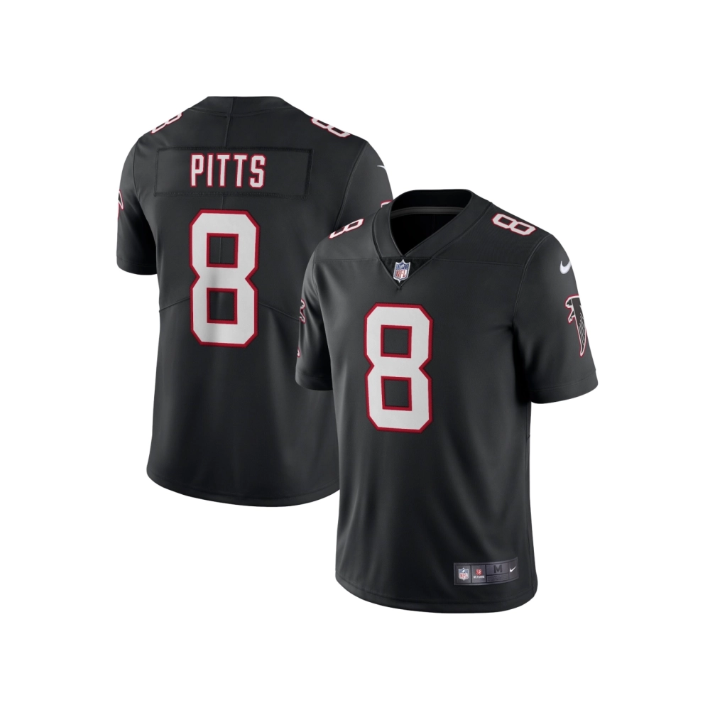Mens Atlanta Falcons Kyle Pitts Black Alternate Vapor Limited Jersey