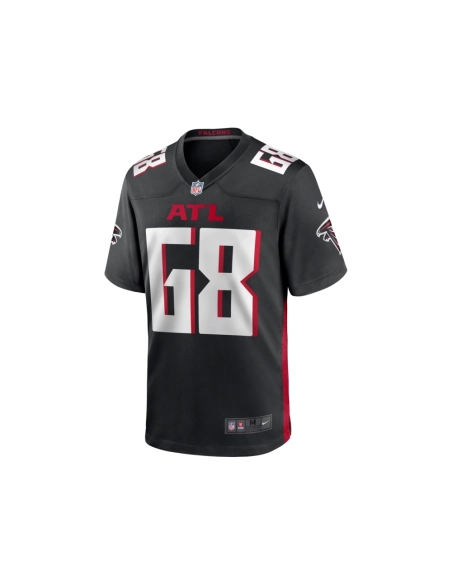 Mens Atlanta Falcons Kyle Hinton Black Team Game Jersey