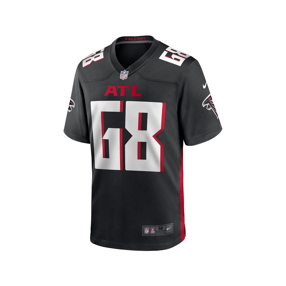 Mens Atlanta Falcons Kyle Hinton Black Team Game Jersey