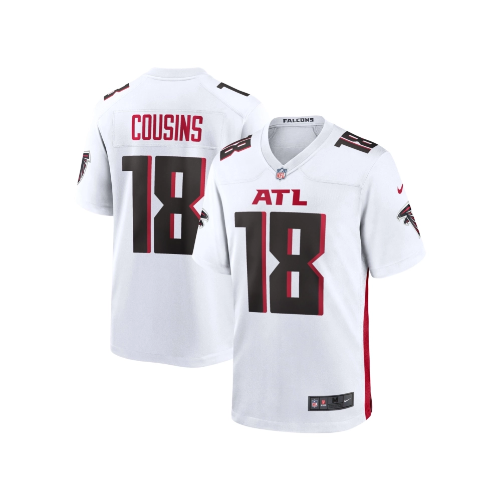 Mens Atlanta Falcons Kirk Cousins White Game Player Jersey