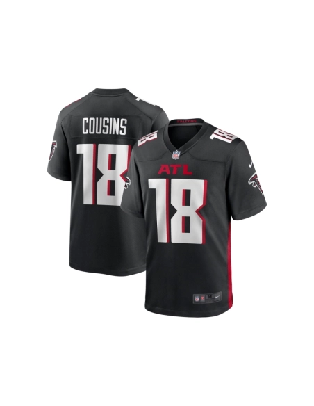 Mens Atlanta Falcons Kirk Cousins Black Game Player Jersey