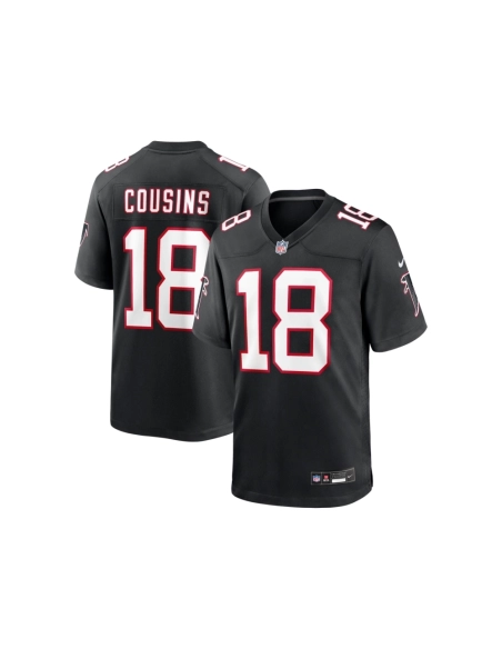 Mens Atlanta Falcons Kirk Cousins Black Alternate Game Player Jersey
