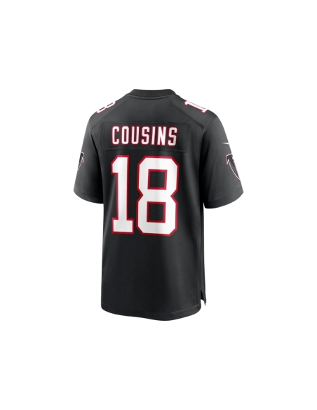 Mens Atlanta Falcons Kirk Cousins Black Alternate Game Player Jersey